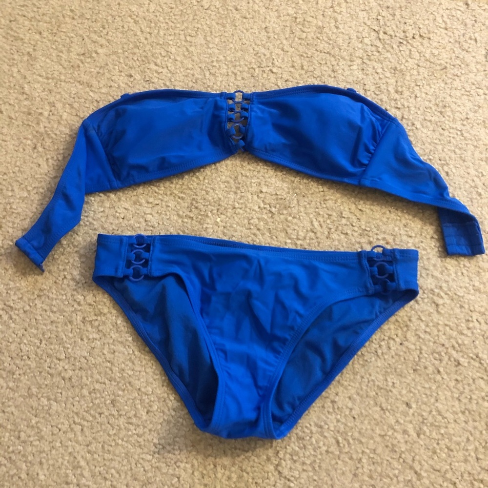 NEW bright blue bikini